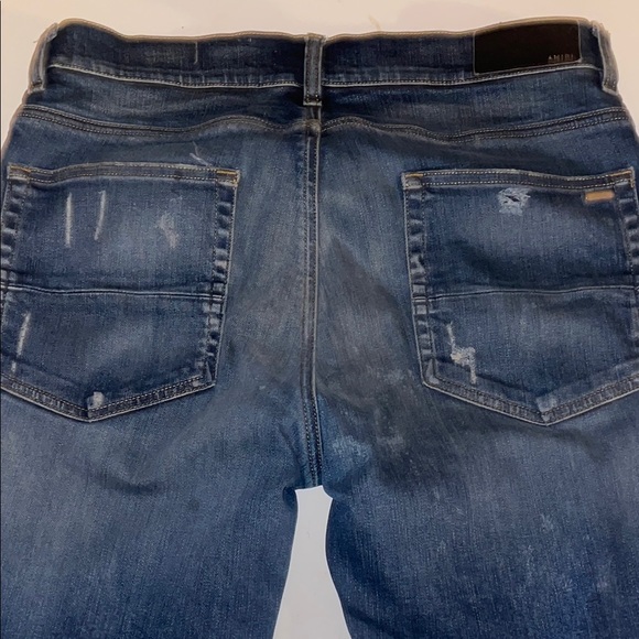 Men's Distressed Blue Jeans - Picture 4 of 4